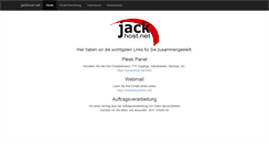 Desktop Screenshot of jackhost.net